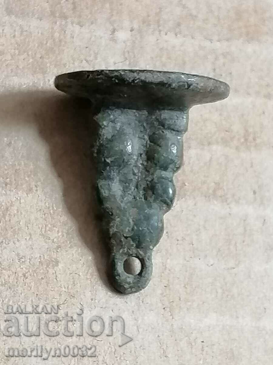 Vechi sigiliu de bronz renascentist unic - 5