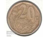 South Africa-20 Cents-1999-KM# 162-AFERIKA BORWA