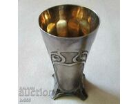 FOR SALE AN OLD GERMAN SILVER GLASS - WMF 1920
