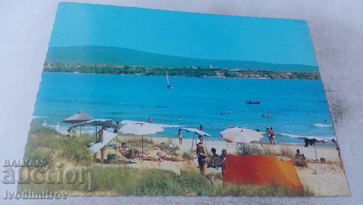 Пощенска картичка Приморско 1977