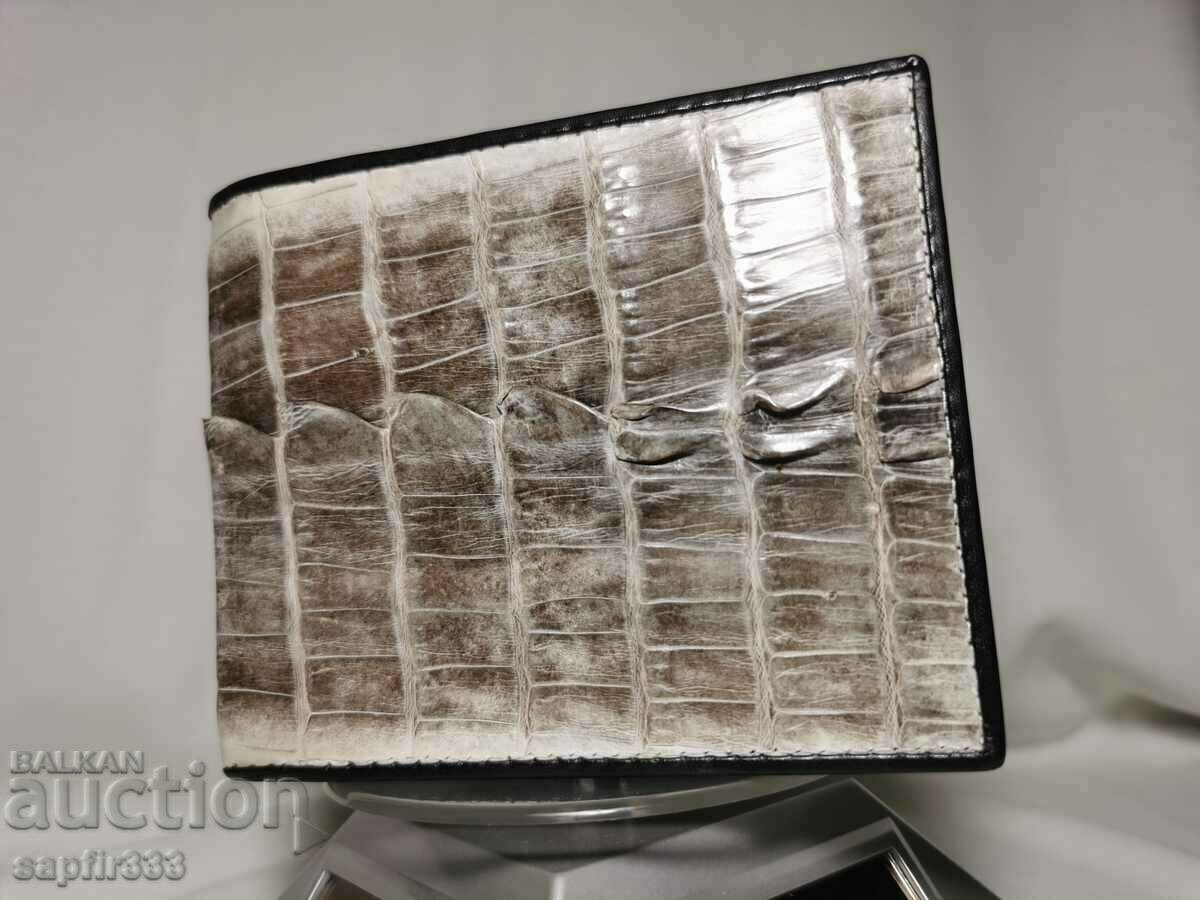 LUXURY NATURAL CROCODILE LEATHER WALLET - 5 LUXURY NATURAL CROCODILE LEATHER WALLET - 5