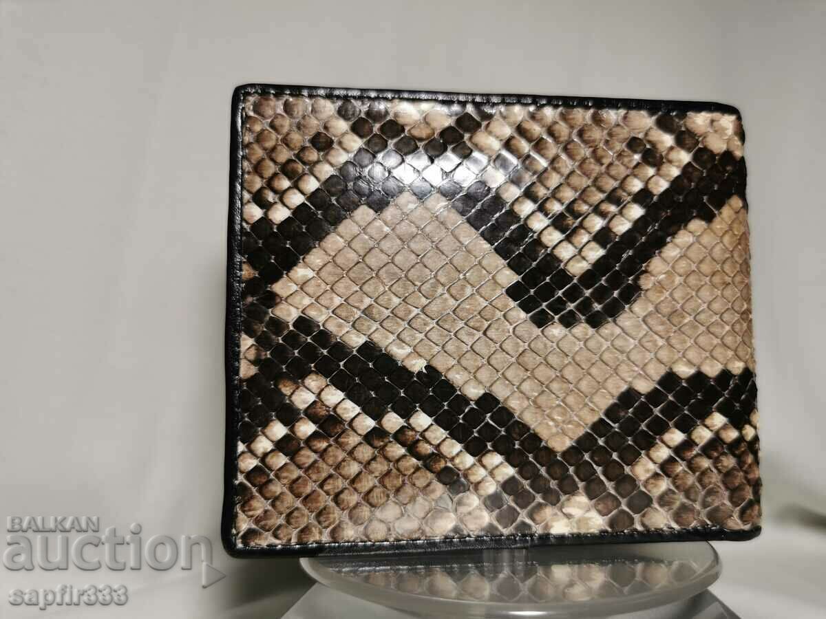 LUXURY GENUINE PYTHON LEATHER WALLET - 5 LUXURY GENUINE PYTHON LEATHER WALLET - 5
