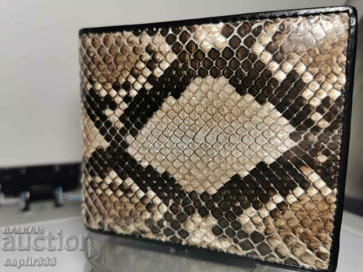 LUXURY GENUINE PYTHON LEATHER WALLET - 6 LUXURY GENUINE PYTHON LEATHER WALLET - 6