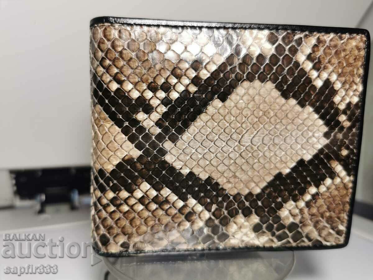 LUXURY GENUINE PYTHON LEATHER WALLET - 7 LUXURY GENUINE PYTHON LEATHER WALLET - 7