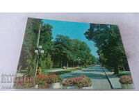 Пощенска картичка Сандански Градският парк 1980
