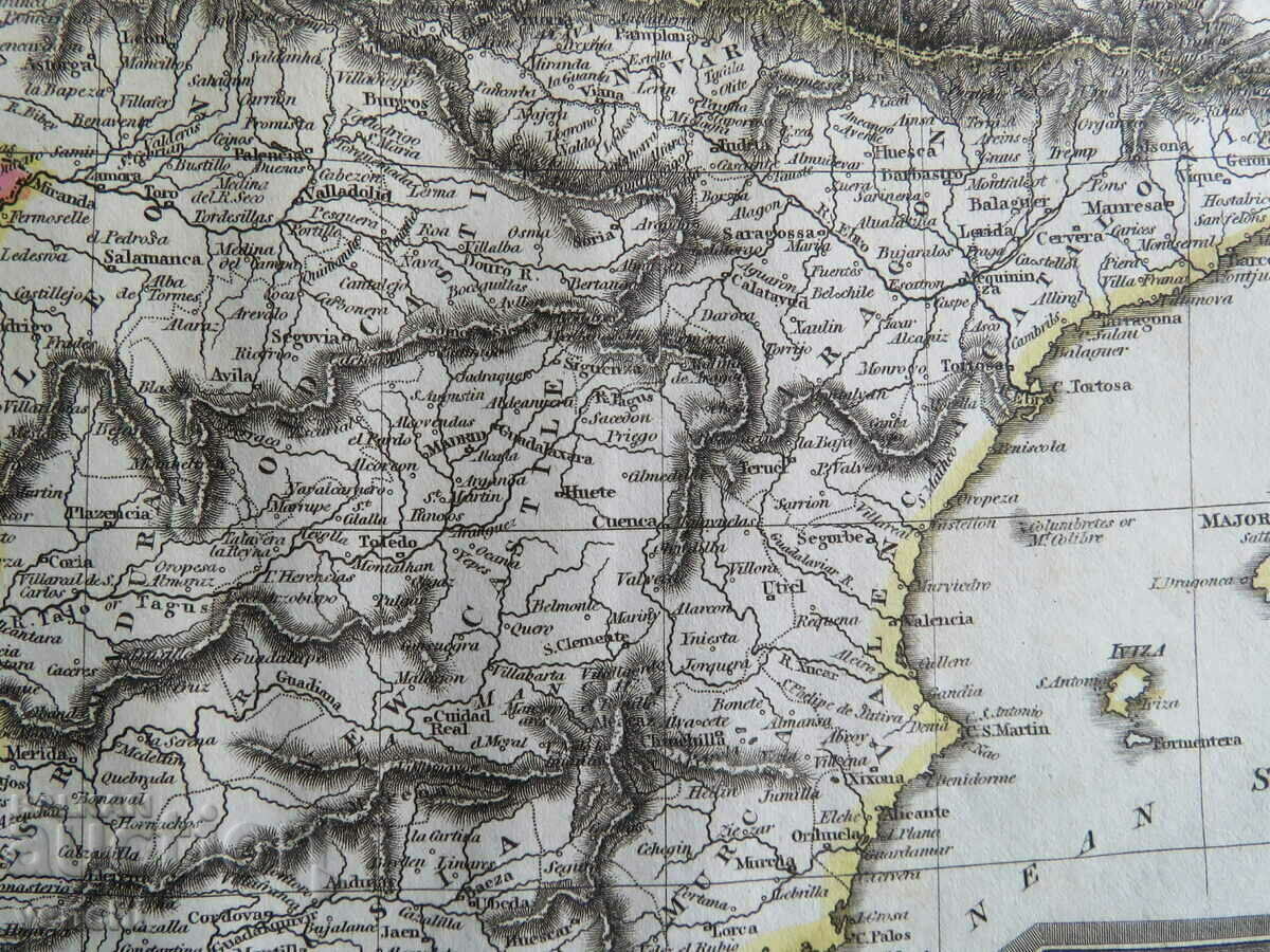 Delivery of 1815 - Map of Spain = Thomas Kelly +