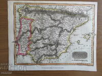 1815 - Map of Spain = Thomas Kelly +