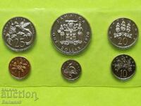 Сет разменни монети Ямайка 1970 Proof Unc