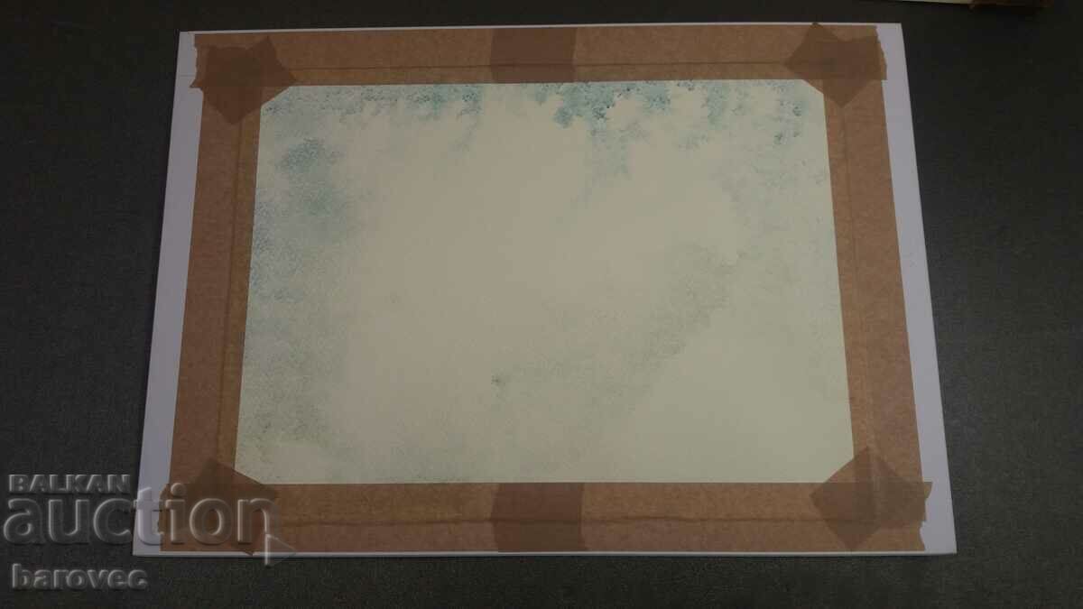 Delivery of Watercolor unsigned probably St. Petersburg Delivery of Watercolor unsigned probably St. Petersburg