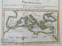 1754 - MAP OF PHOENICIA - GABRIEL RAMIREZ = ORIGINAL +