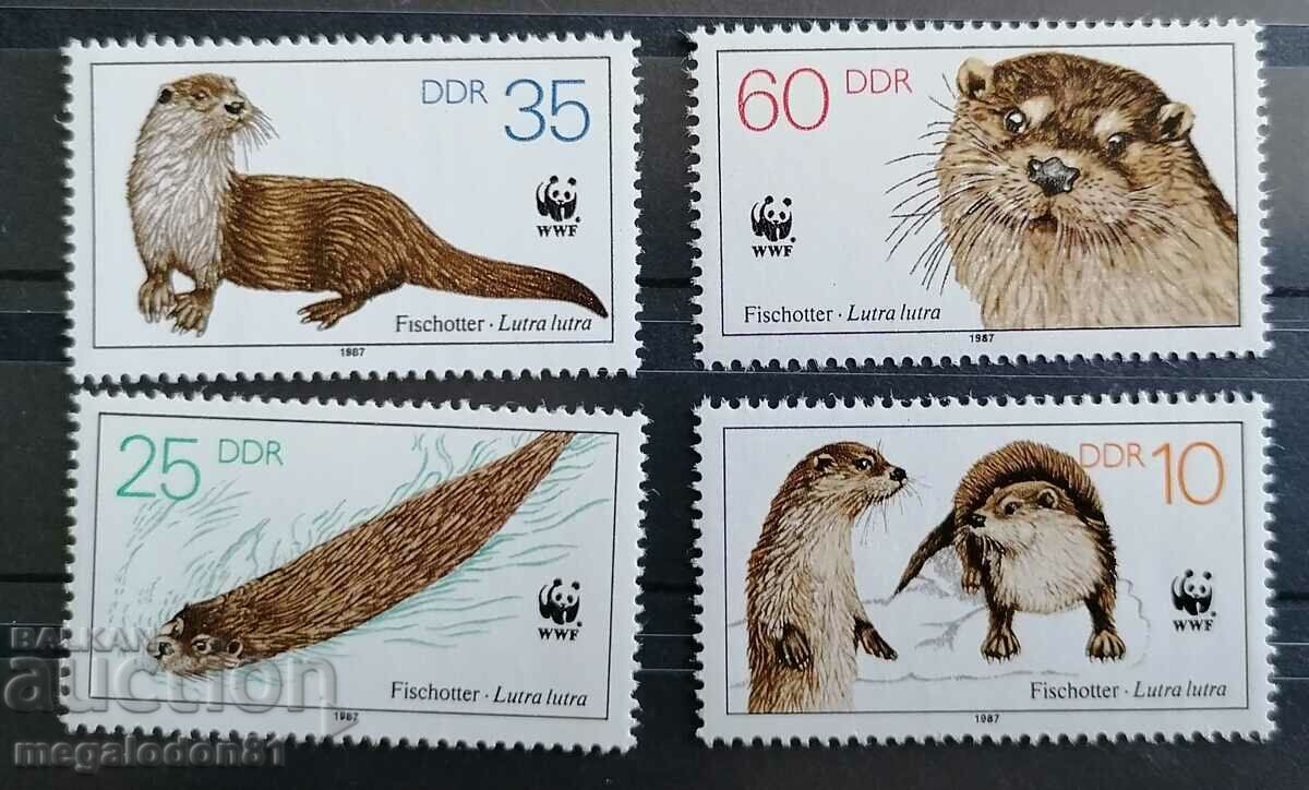 ГДР - WWF фауна, видри