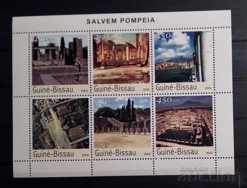 Guinea Bissau 2003 History/Pompeii Block MNH