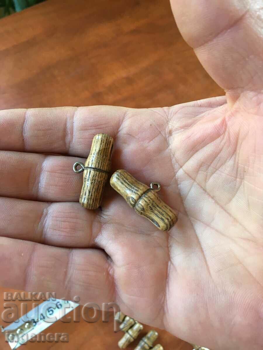 BUTTON BUTTONS RETRO WOOD-12 PCS with price 18.00 BGN | € 9.20