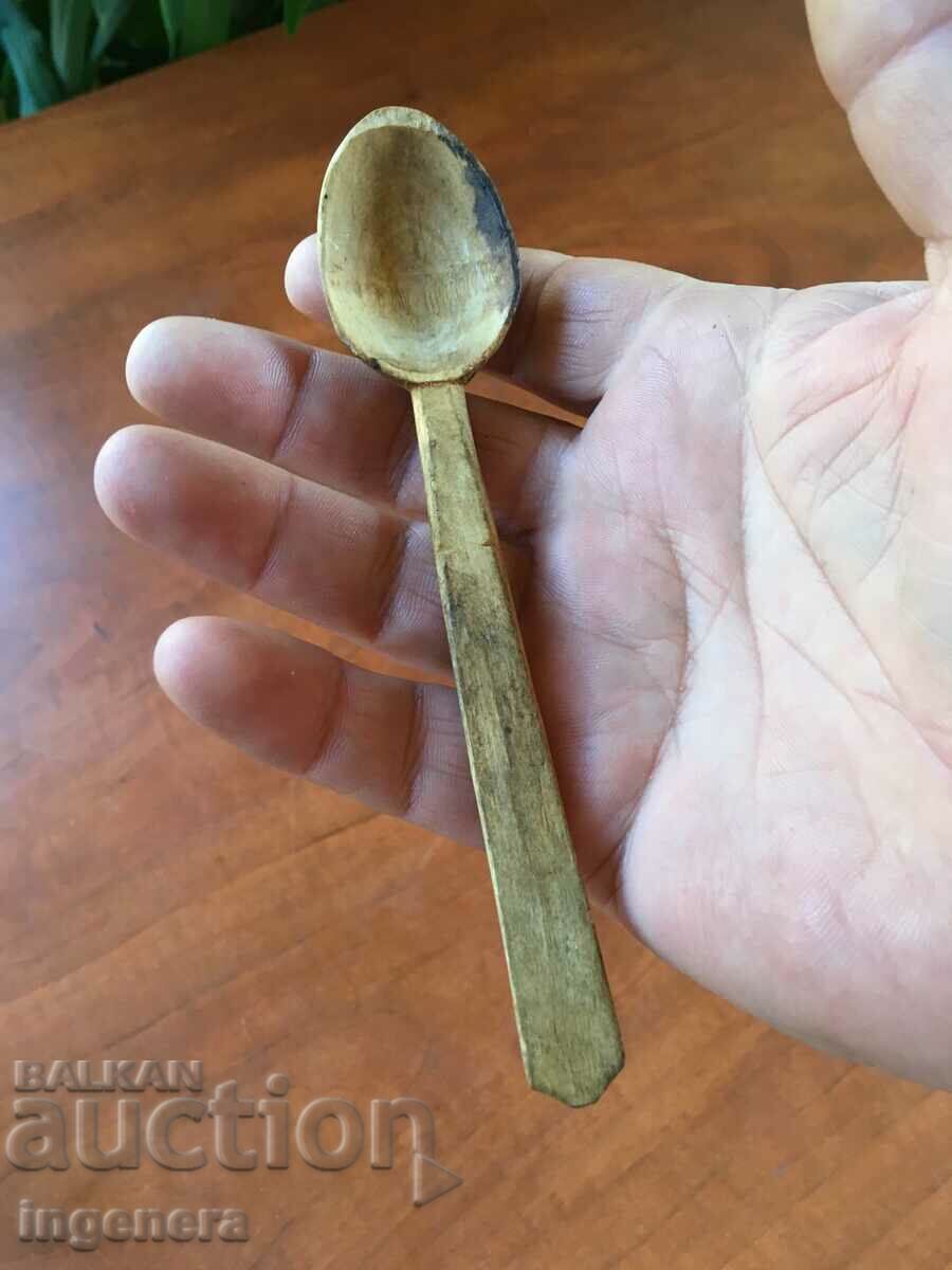ANTIQUE SMALL WOODEN SPOON