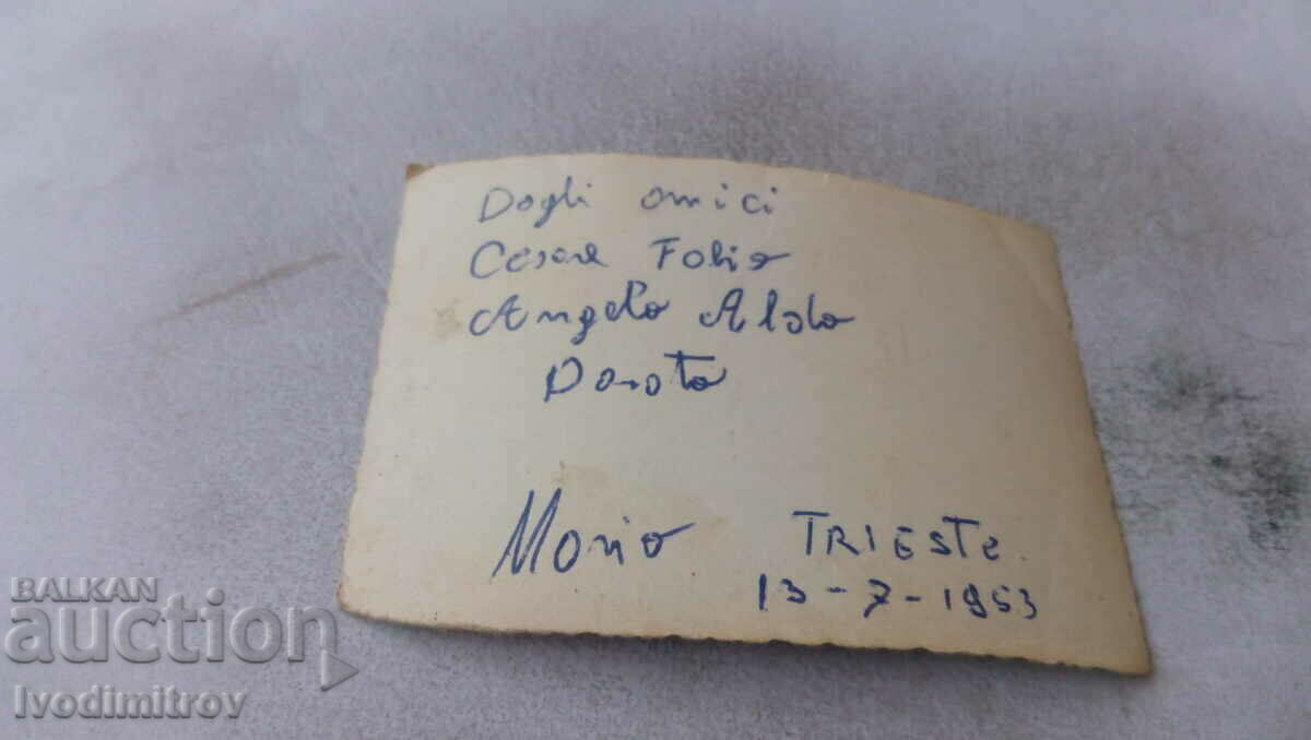 Photo Trieste Four football players 1953 with price 3.85 BGN | € 1.97 Photo Trieste Four football players 1953 with price 3.85 BGN | € 1.97