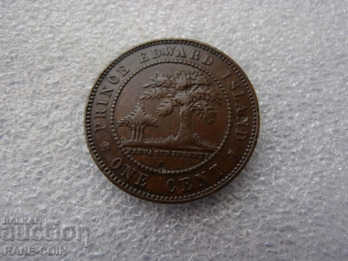 RS(47)  Остров Принц Едуард-1 цент 1871-много рядка.БЗЦ