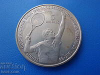 RS(47) Остров Нюе - 5 долар 1987- Олимпиада-рядка монета.БЗЦ