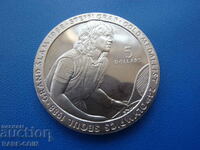 RS(47) Insula Newe - 5 dolari 1989- Olympiad-moneda rara.BZC