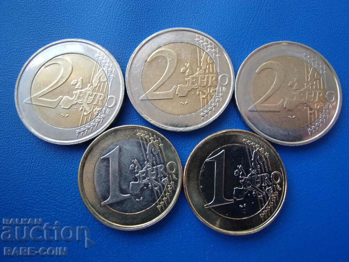RS(47)  Белгия- Сет евро монети 1999-2003.БЗЦ
