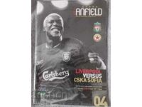 Football program - Liverpool - CSKA 2005