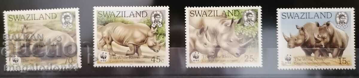 Свазиленд - WWFфауна, бял носорог