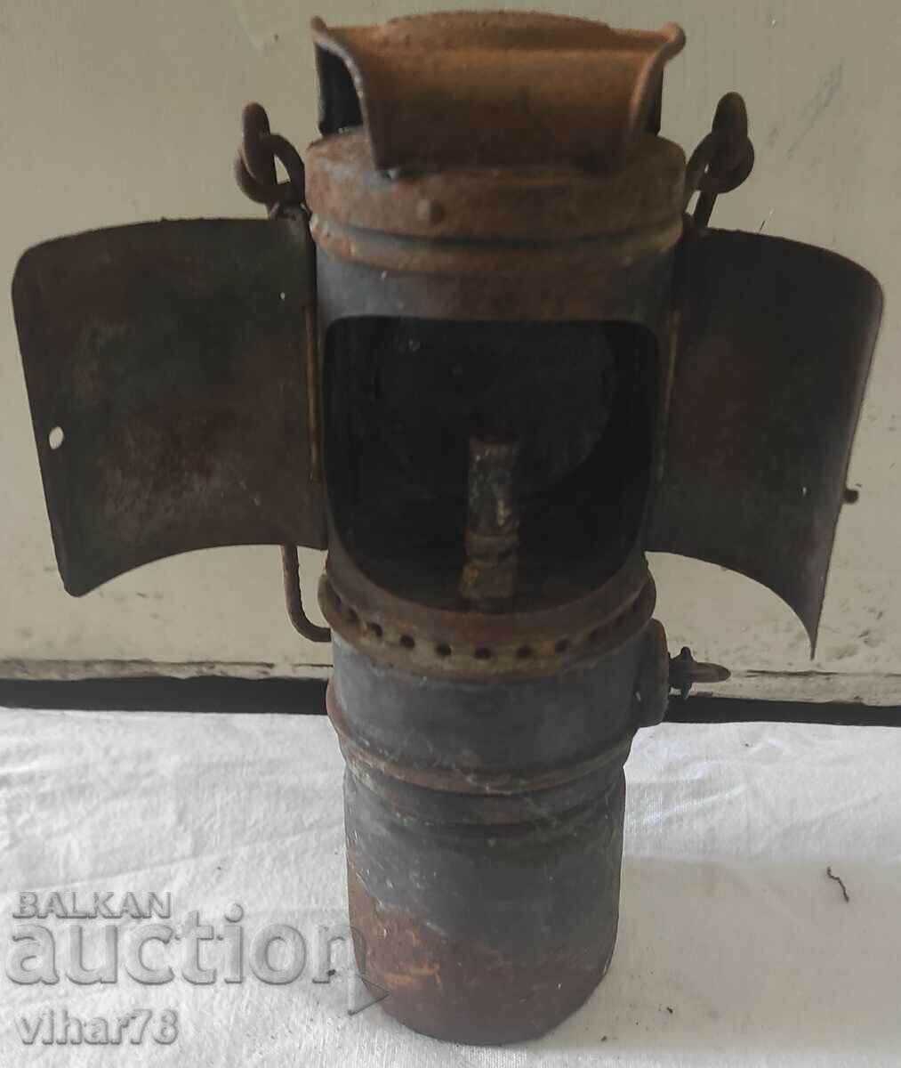 An old miner's lamp