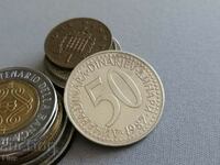 Monedă - Iugoslavia - 50 de dinari | 1987