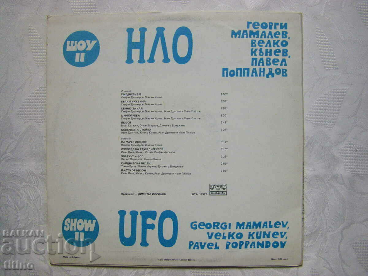 Delivery of WTA 12377 - UFO - Show II. Georgi Mamalev, Venko Kanev Delivery of WTA 12377 - UFO - Show II. Georgi Mamalev, Venko Kanev