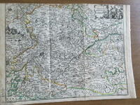 1725 - Χάρτης του τμήματος της Γαλλίας και του Βελγίου = πρωτότυπο +