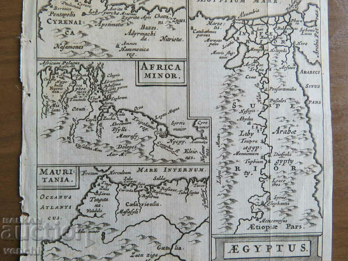 1672 - Map of Africa, Mauritania, Egypt = original + with price 39.99 BGN | € 20.45 1672 - Map of Africa, Mauritania, Egypt = original + with price 39.99 BGN | € 20.45