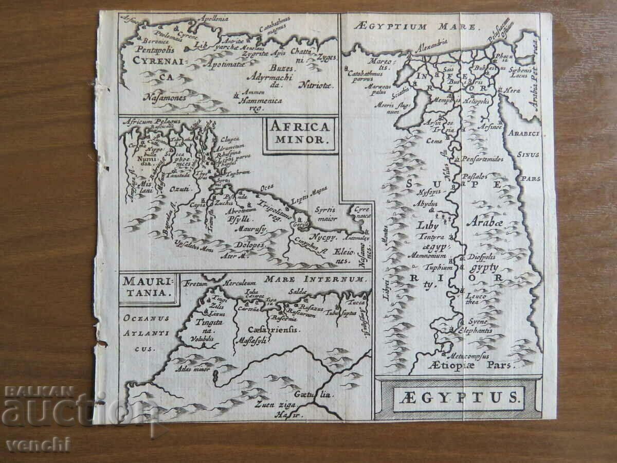 1672 - Harta Africii, Mauritaniei, Egiptului = original + 1672 - Harta Africii, Mauritaniei, Egiptului = original +