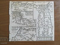 1672 - Χάρτης της Αφρικής, Μαυριτανία, Αίγυπτος = πρωτότυπο +
