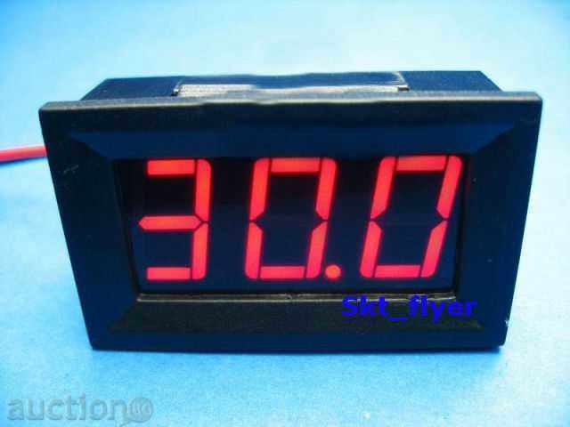 New digital ice voltmeter 3.2 - 30 volts New digital ice voltmeter 3.2 - 30 volts