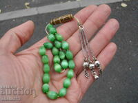 OLD ROSARY WITH SILVER TASSEL