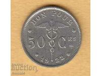 50 centimes 1922, Belgia
