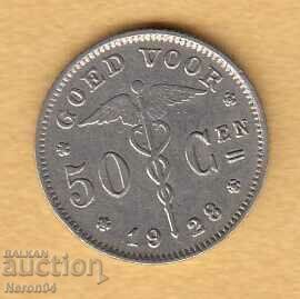 50 centimes 1928, Βέλγιο