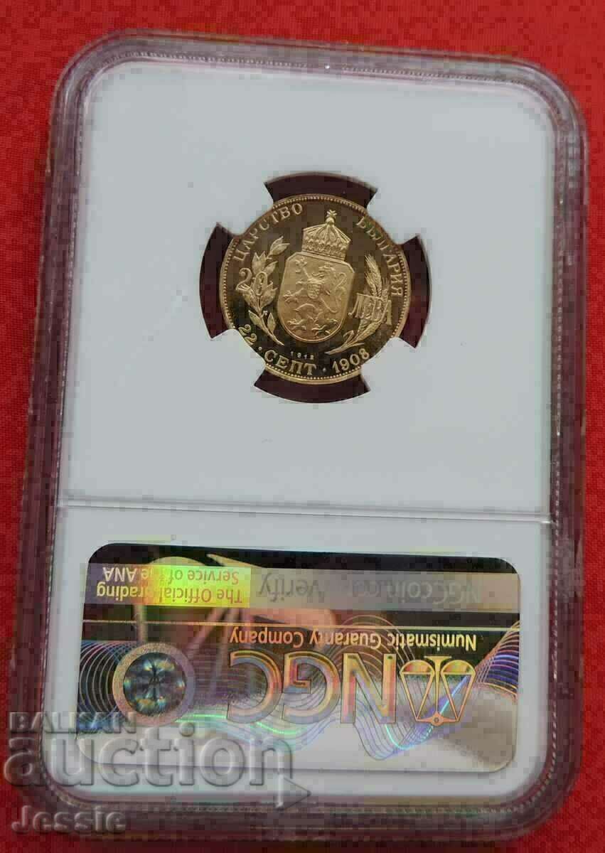 20 лева 1912 RESTRIKE ( злато ) NGC PF 66 ULTRA CAMEO Сравни