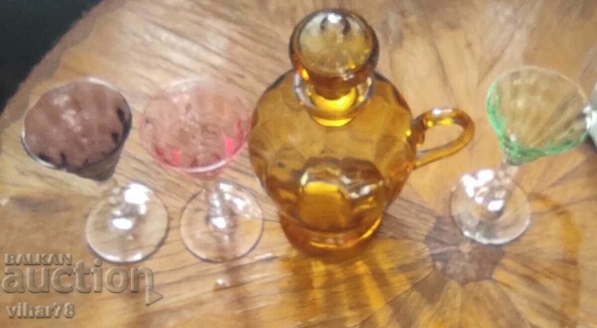 Set for brandy-grafa-three glasses - 5 Set for brandy-grafa-three glasses - 5