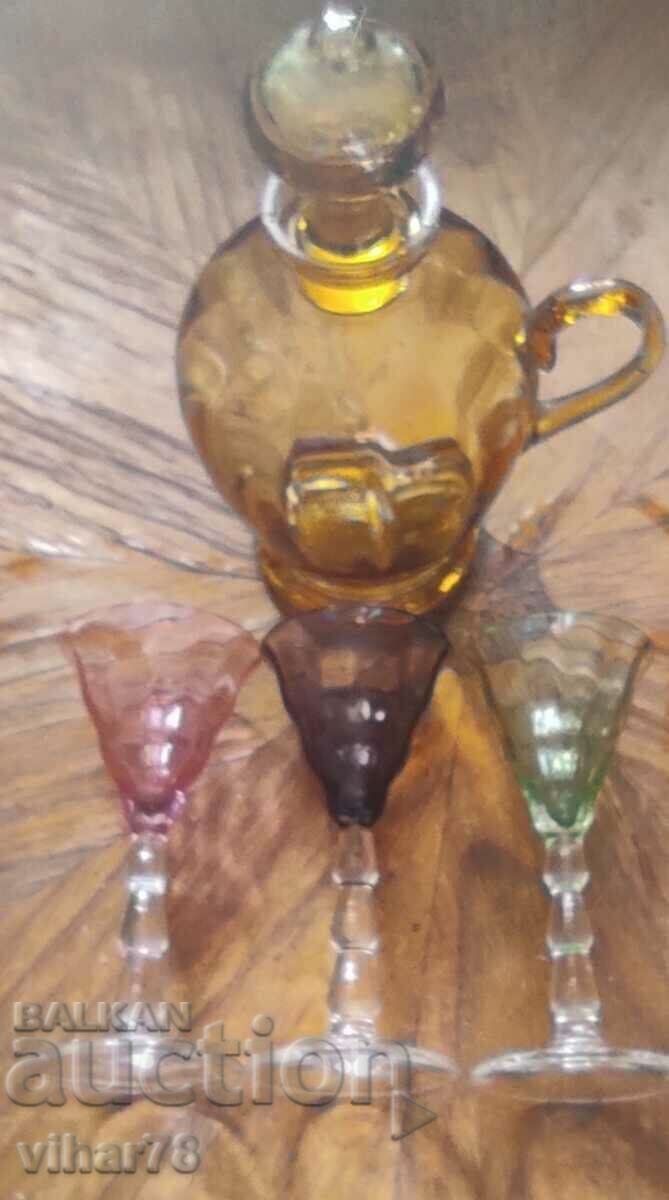 Set for brandy-grafa-three glasses - 6 Set for brandy-grafa-three glasses - 6