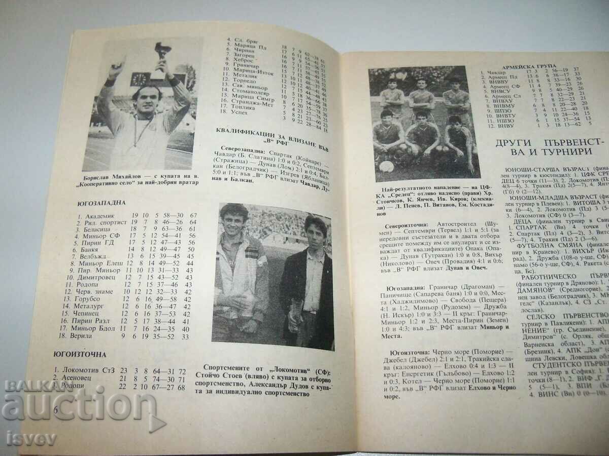 Auction Football program BFS. Football Autumn 88 excellent Auction Football program BFS. Football Autumn 88 excellent