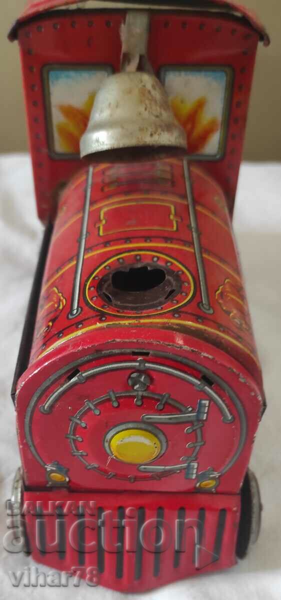 an old tin toy