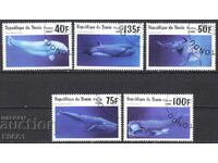 Stamped Fauna Whales 1996 from Benin