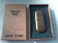 Стара колекционерска бензинова запалка Brass №5