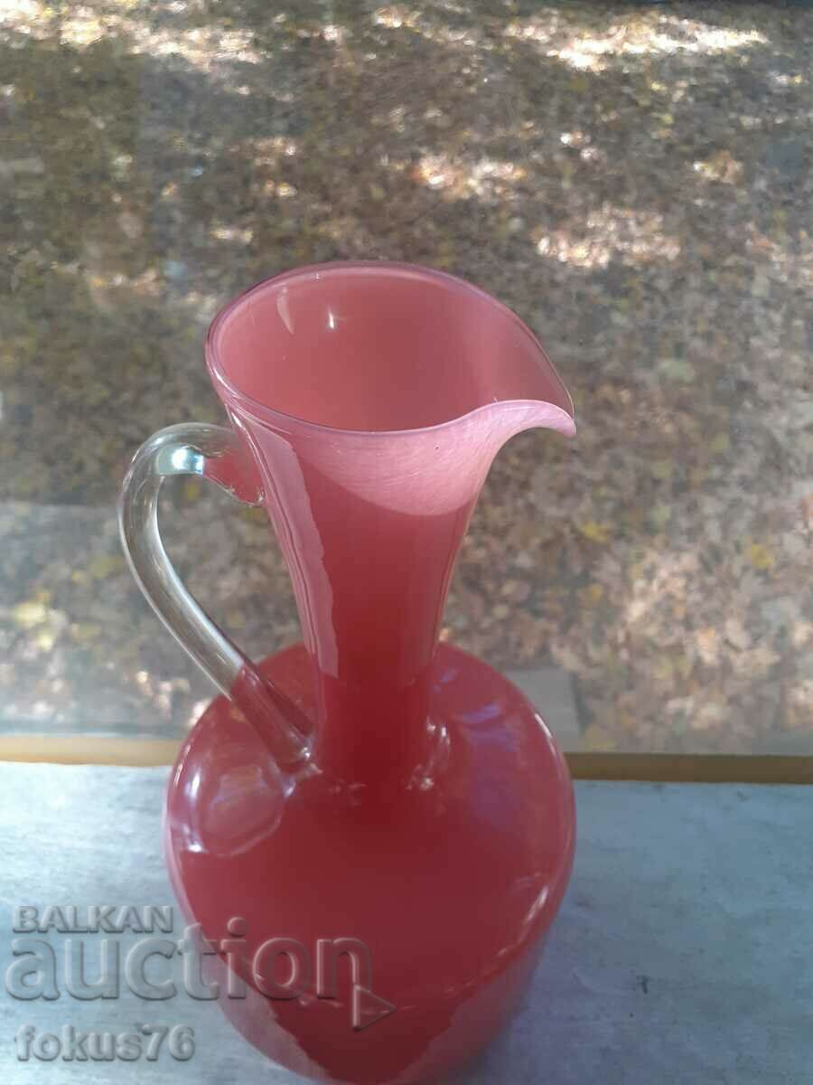 Auction Amazing Large Pink Jug Carafe Decanter Opaline Auction Amazing Large Pink Jug Carafe Decanter Opaline