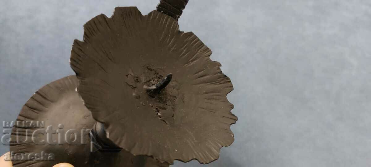 Wrought iron candlestick - 6 Wrought iron candlestick - 6