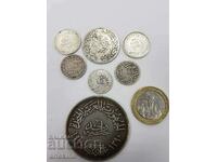 7бр. Редки Отомански Арабски Египетски сребърни  монети