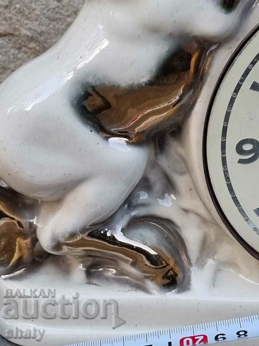 Delivery of Porcelain clock. Horse sculpture Delivery of Porcelain clock. Horse sculpture