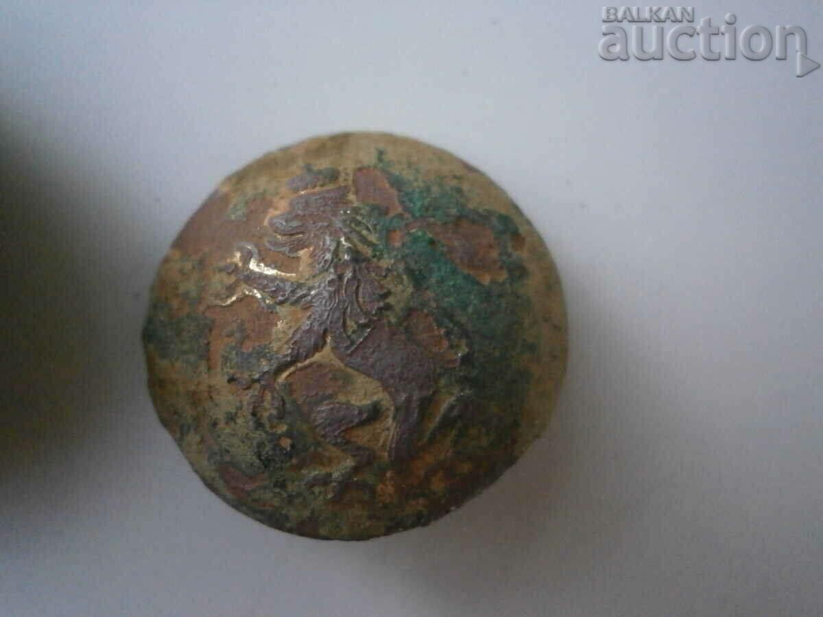 Auction  lot buttons button officer's kingdom BULGARIA LION lion cub