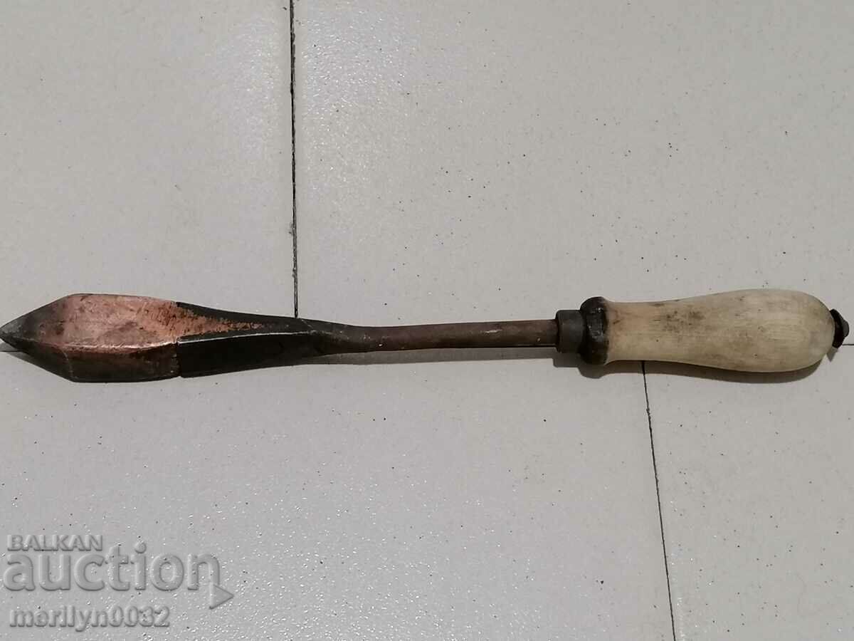 An old soldering iron from the beginning of the 20th century with price 79.90 BGN | € 40.85 An old soldering iron from the beginning of the 20th century with price 79.90 BGN | € 40.85