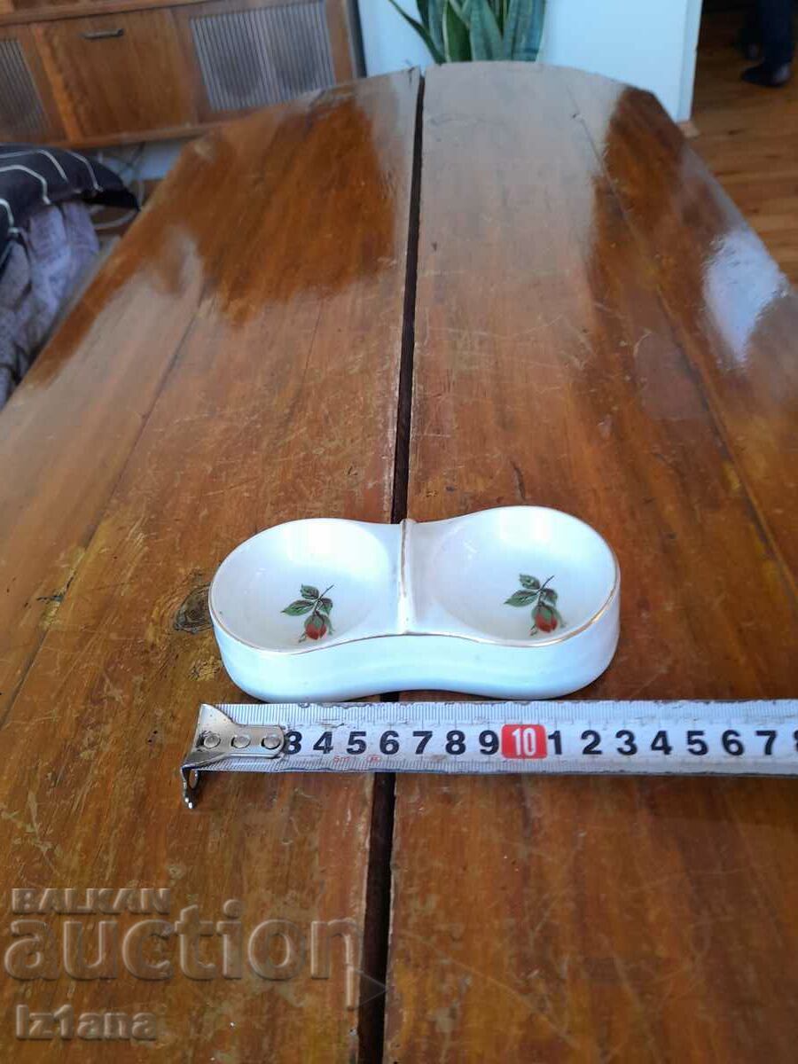 Auction  Old porcelain salt shaker